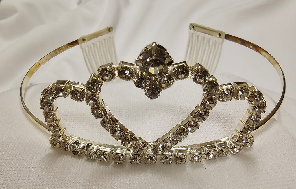 Rhinestone Tiara Silver