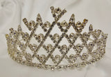 Rhinestone Tiara Silver