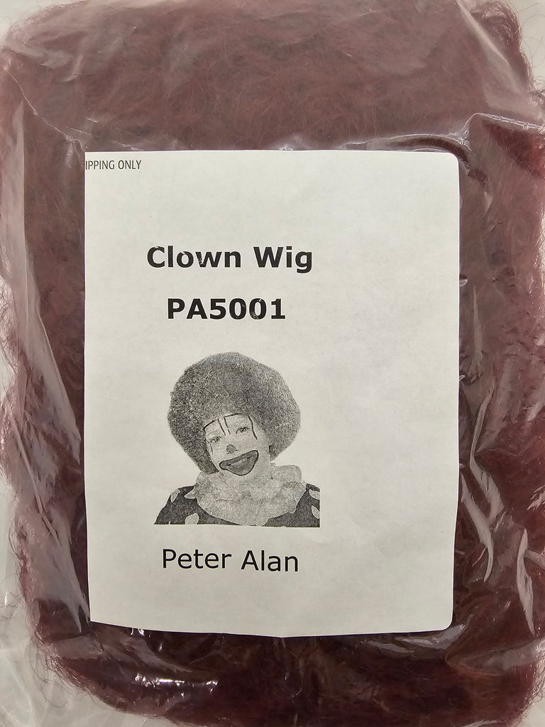 Clown Wig Wine Red