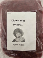 Clown Wig Wine Red
