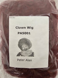 Clown Wig Wine Red