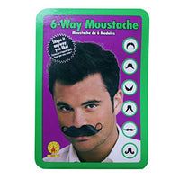 Character Mustache / 6 Way / Black