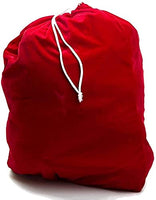 Santa Claus Gift Bag / Velour with Drawstring Top