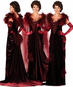 Scarlett O'Hara Costume / Scarlett Garnet Gown / Red Party Dress / Broadway Quality L (39) Rental Only