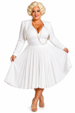 Marilyn Monroe Costume / 60's White Halter Dress
