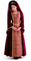 Medieval Queen Costume / 16th Century / Deluxe Tapestry Renaissance Dress