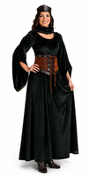 Medieval Costume / Renaissance Faire Dress / Maid Marian Costume / Deluxe