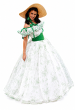 Scarlett O'Hara Costume / Scarlett Twelve Oaks BBQ Dress / 1860s Southern Belle / Old South