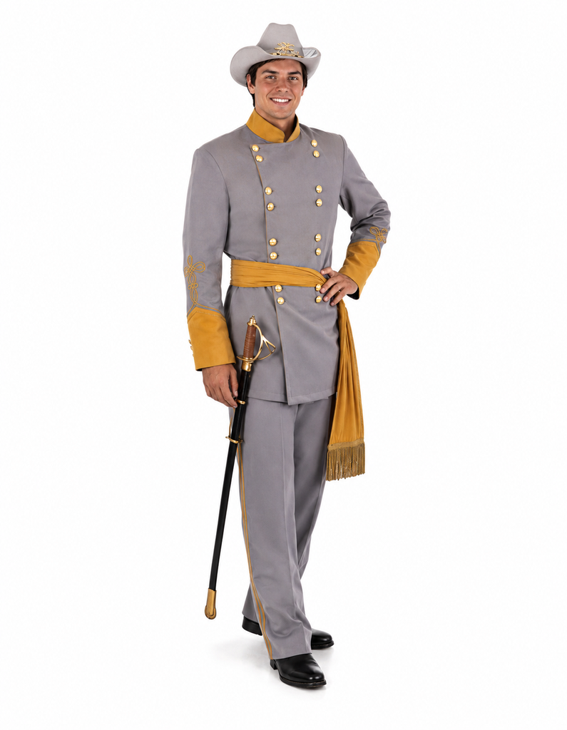 Confederate Officer Costume / Civil War / 1860's Era Southern Army Officer Costume / Deluxe