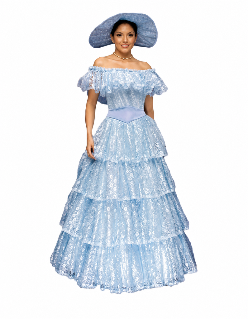 Southern Belle Costume /  Civil War Era / 1860s / Superior Quality