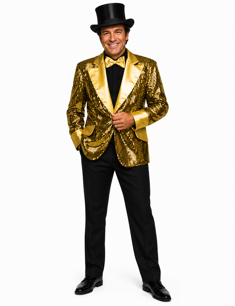 Sequin Tuxedo Jacket /  Master of Ceremonies Jacket / Showman / Professional Quality