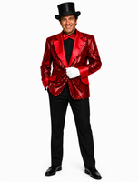 Sequin Tuxedo Jacket /  Master of Ceremonies Jacket / Showman / Professional Quality
