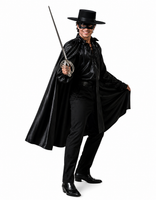 Zorro Costume / Masked Swashbuckler / Bandit / Deluxe
