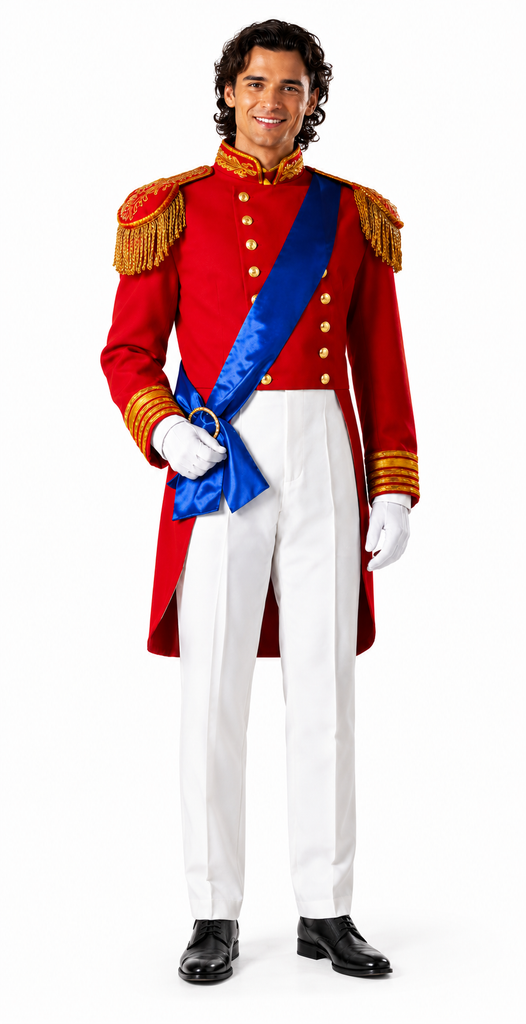 Prince Charming Costume / Story Book Prince / Ceremonial Uniform / Cinderella Costume /  Irish Guard Prince Royal Wedding Costume / Deluxe