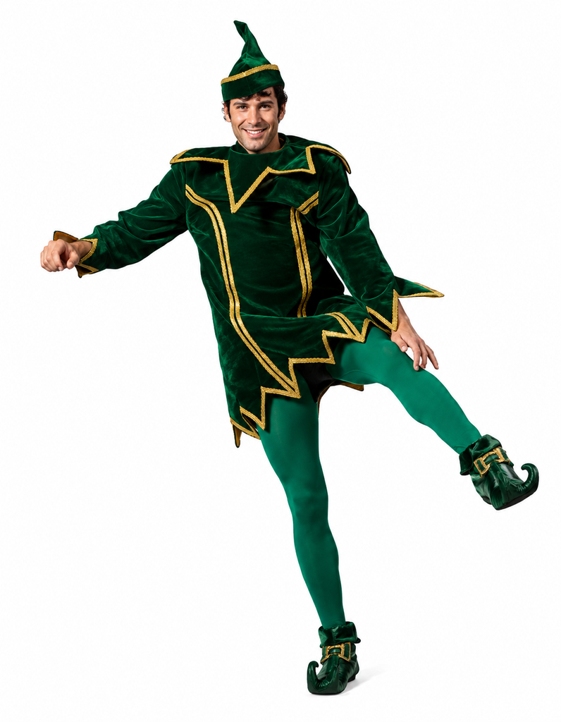 Santa's Elf Costume / Christmas Elf / Santa's Helper / Jester / Deluxe