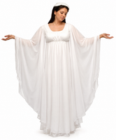 Angel Costume / Goddess / Fairy Costume / White Chiffon / Deluxe