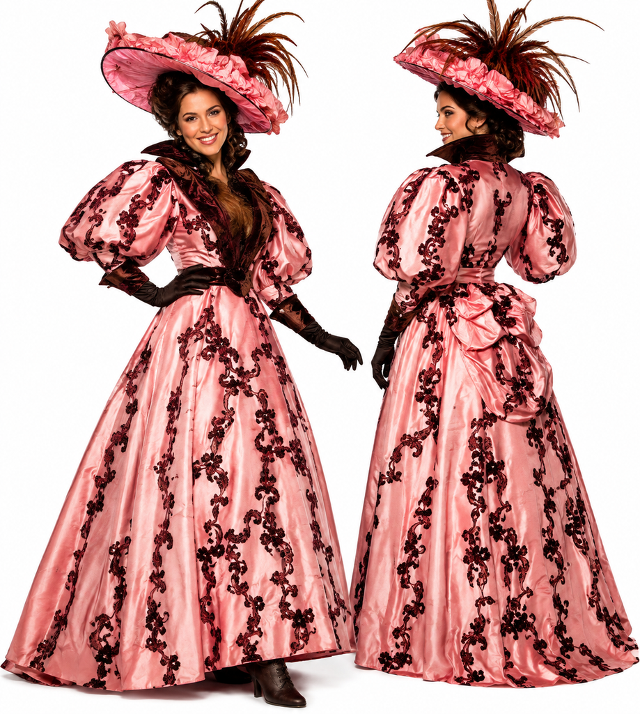 Victorian Costume Dress  /  Gilded Age / Professional Theatre Quality