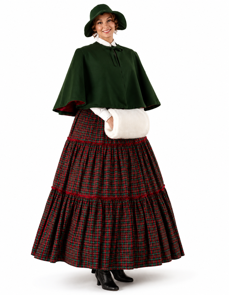Caroler Dress Costume / Charles Dickens Caroler / Christmas Caroler / Santa Helper