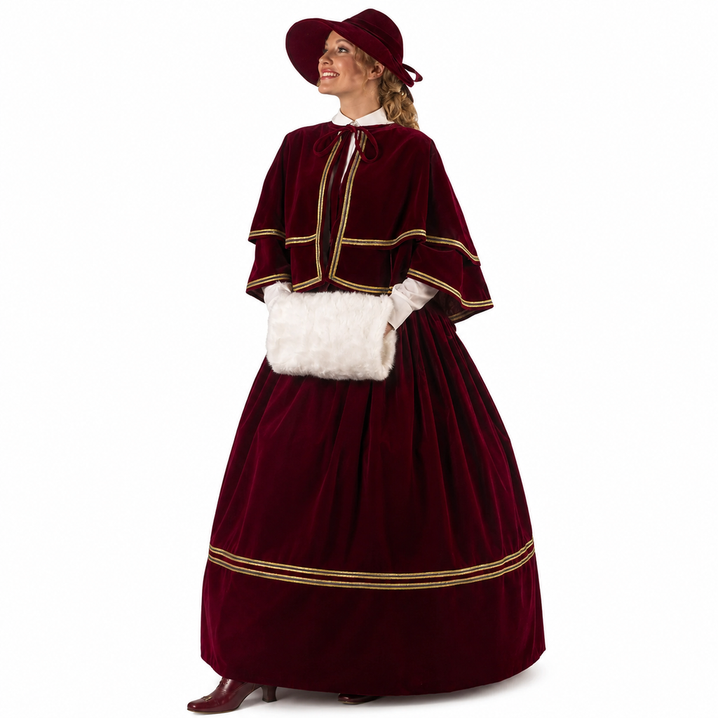 Charles Dickens Caroler Costume / Victorian Caroler / Professional / Deluxe