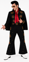 Elvis Costume / Elvis Jumpsuit with Cape and Belt / Good Quality and Value at mid range price.