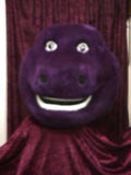 Purple Dino Mascot Costume