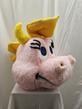 Pink Dragon Mascot Costume