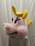 Pink Dragon Mascot Costume