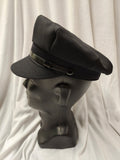 Chauffeur Hat / Cloth Visor / Deluxe / Black
