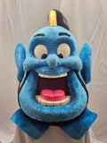 Blue Happy Man Mascot Costume