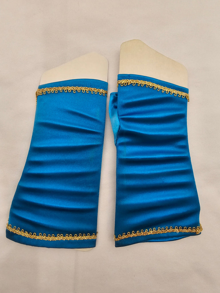 Blue Wristlet Gloves