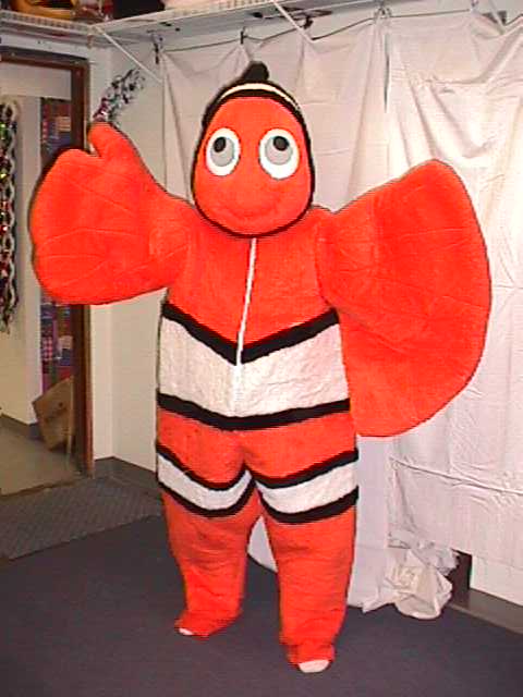 Orange Fish Mascot