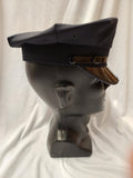 Police Cap / Police Hat / Deluxe / Cloth / 8 pt / Navy Blue