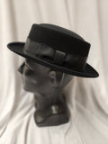 Porkpie Hat  / Deluxe / 100% Wool / Black / Brown / Grey