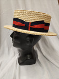 Skimmer Hat / Italian Straw