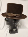 Top Hat / Deluxe / Wool / Black / White / Topper Hat / 5"