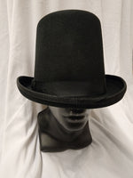 Stovepipe Hat / Deluxe / Wool / Black / Stovepipe Top Hat / 