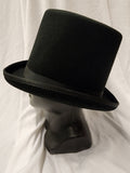 Stovepipe Hat / Deluxe / Wool / Black / Stovepipe Top Hat / "