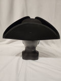 Tricorn Hat /  Deluxe / Wool / Black / Broadway Quality / 3"