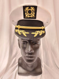 Commodore Hat / Navy Officer Hat / Deluxe / White