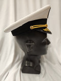 Commodore Hat / Navy Officer Hat / Deluxe / White