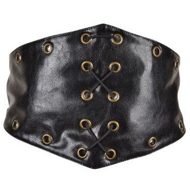 Deluxe Leather Steampunk Corset Style Belt