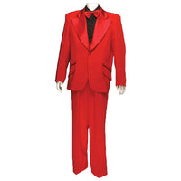 Men's Formal Adult Deluxe Tuxedo w/o Shirt, Red
