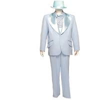 Men's Formal Adult Deluxe Tuxedo Costume, Light Blue