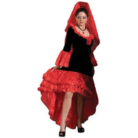 Women's Black Spanish Dancer Costume