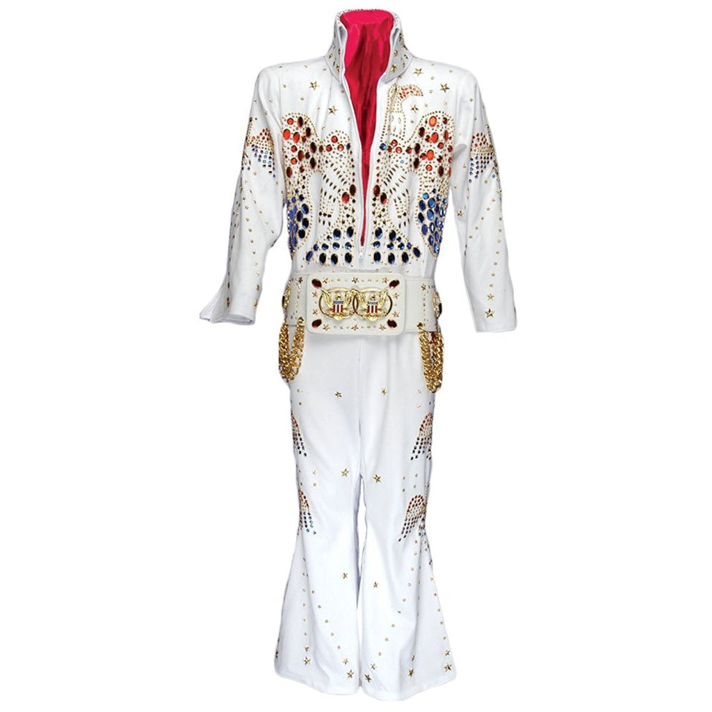 Men's Deluxe King Elvis Jumpsuit Costume