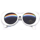 Jackie O or Gangnam Style Pearl Sunglasses with Smoked Gray Lenses