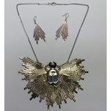 Egyptian Starburst Necklace and Earring Set