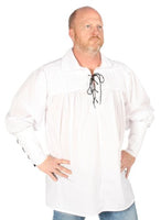 Pirate Shirt / Renaissance / Medieval / Swordsman / Cavalier / Lacing at neck and sleeves