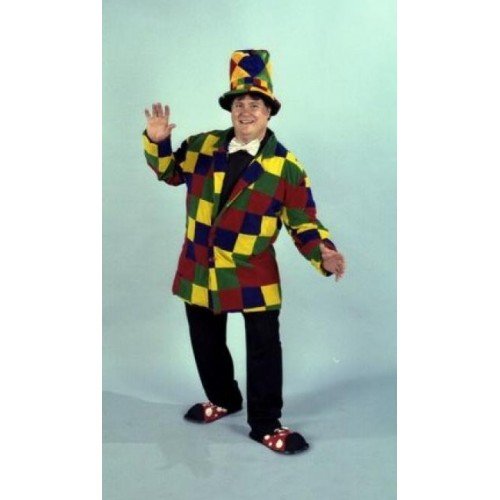 Clown Costume / Velvet Patchwork Jacket / Very Nice Quality! Clown Costume / Velvet Patchwork Jacket / Very Nice Quality!