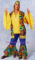 60's Flower Child  Psychedelic Hippie Costume  Unisex for Male or Female
